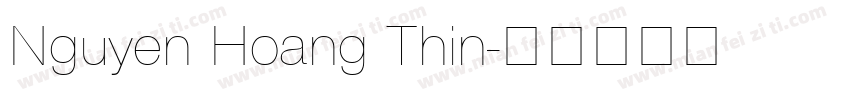 Nguyen Hoang Thin字体转换